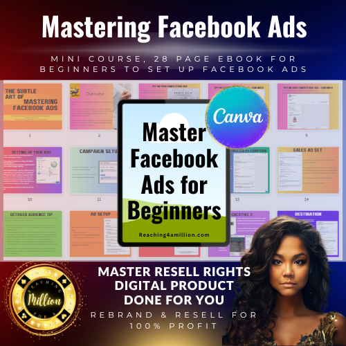 0003 The Subtle Art of Mastering Facebook Ads Mini Course Ebook - PLR